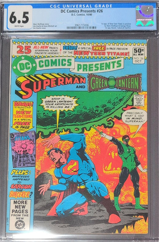 DC Comics Presents #26 – CGC 6.5 | First New Teen Titans Preview